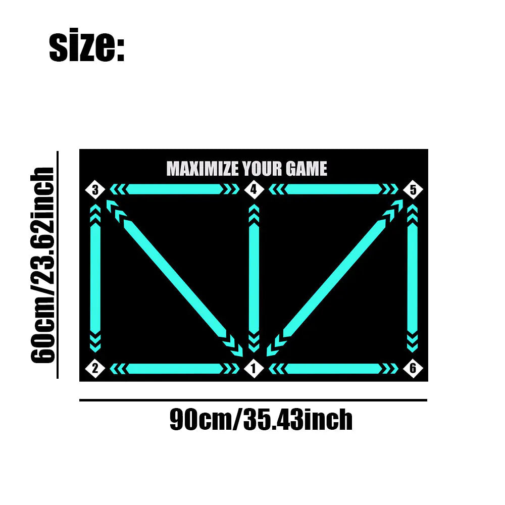 Non-Slip Rubber Training Mat for Soccer Skills Practice - Bruno Ben Athletic 