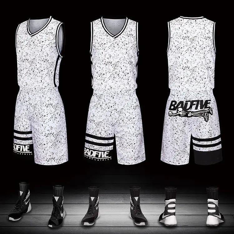 New Kids Basketball Uniform Set, Custom Training Gear - Bruno Ben Athletic 