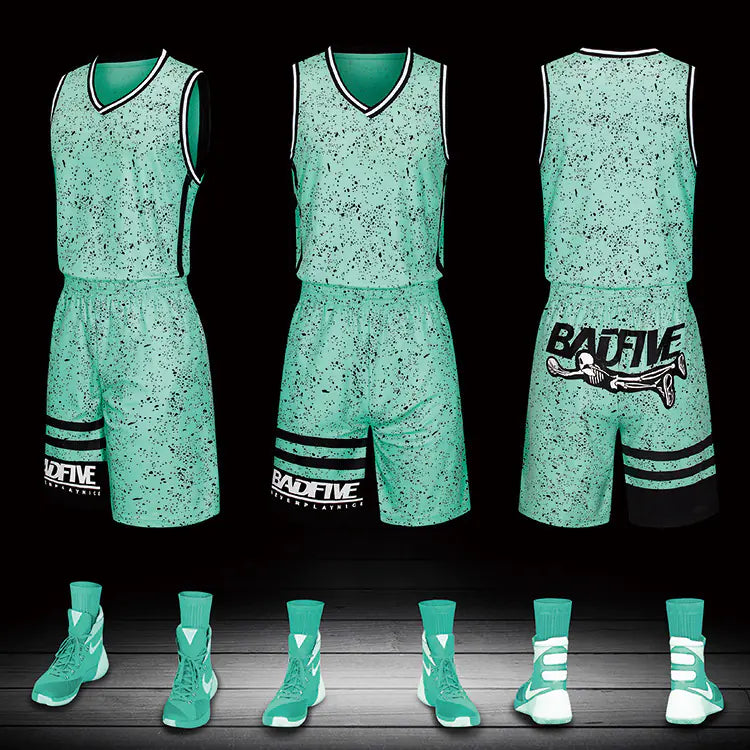 New Kids Basketball Uniform Set, Custom Training Gear - Bruno Ben Athletic 