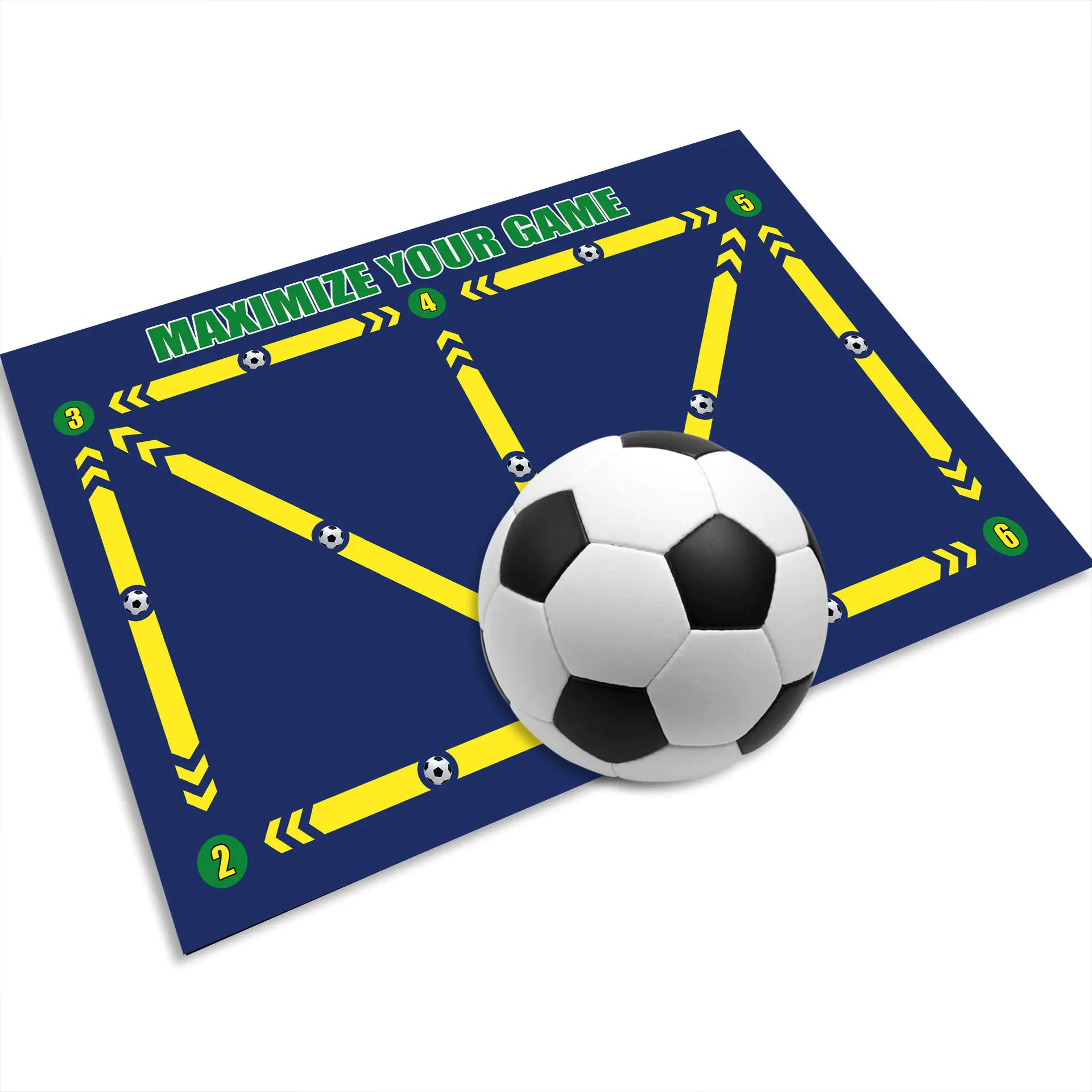 Non-Slip Rubber Training Mat for Soccer Skills Practice - Bruno Ben Athletic 