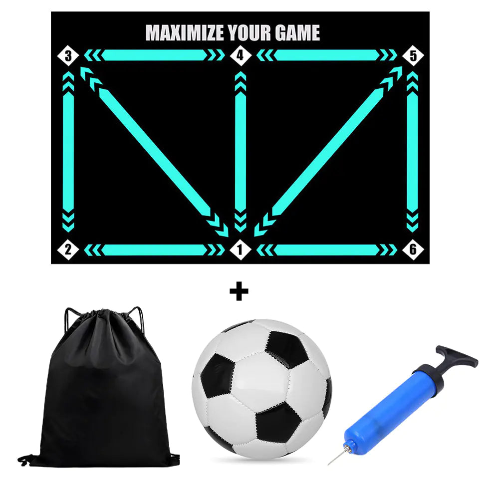 Non-Slip Rubber Training Mat for Soccer Skills Practice - Bruno Ben Athletic 