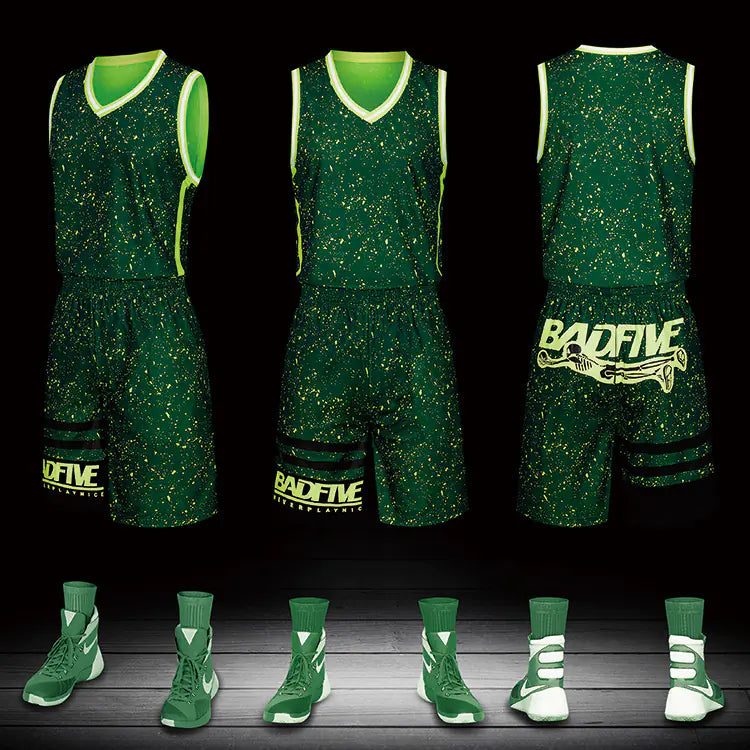 New Kids Basketball Uniform Set, Custom Training Gear - Bruno Ben Athletic 