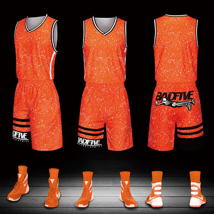 New Kids Basketball Uniform Set, Custom Training Gear - Bruno Ben Athletic 